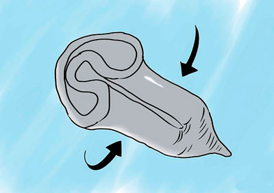 Способ вставки менструальной чаши